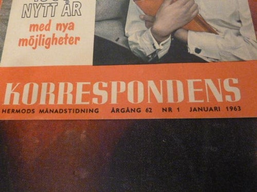 KORRESPONDENS, NR 1 - 1963, TIDNING