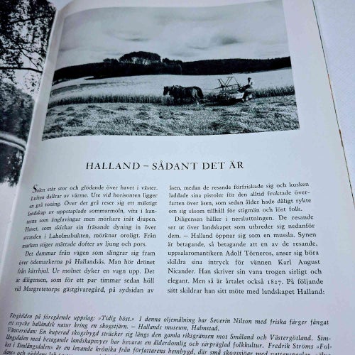 En bildbok om Halland - Nuet och hävderna (inb) många fina bilder mm