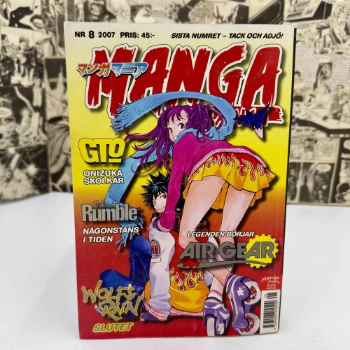 Manga Mania Nr 8 2007 - sista numret - på svenska