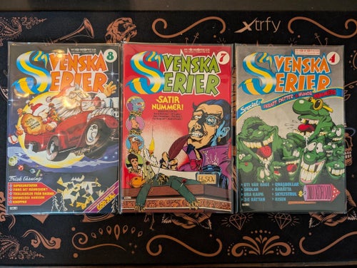 10 st Svenska Serier från 1980, 1981 och 1982, inplastade och i superfint skick