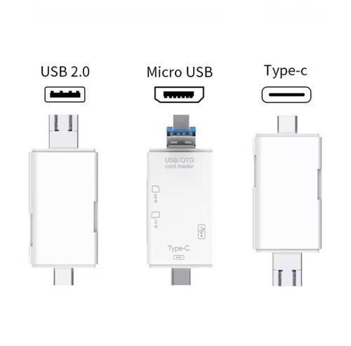 3 in 1 SD TF Reading Card High Speed Memory Card Reader With OTG