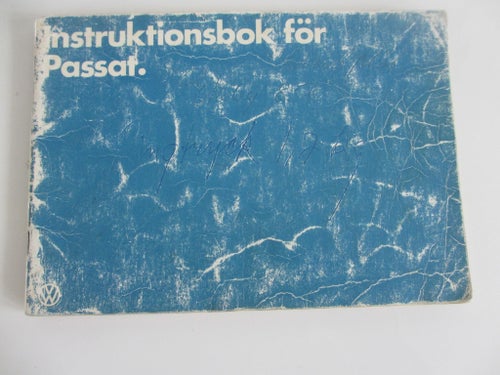 Instruktionsbok för VW Passat 1978