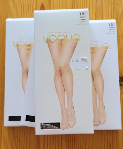 Vogue Silken Sheers Semi-Shiny Strumpbyxor 15 DEN,4-p, strl. 36-40