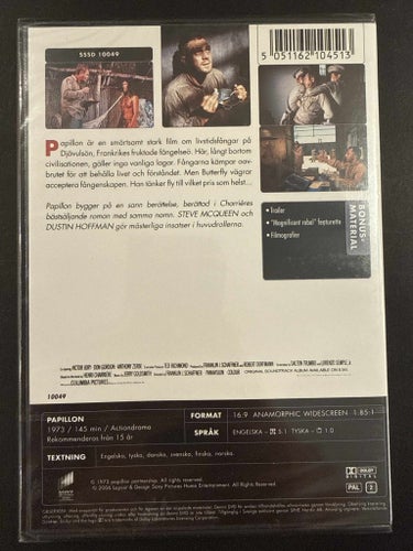 Papillon (NY, INPLASTAD!) (DVD)