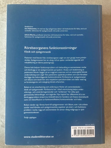 Kurslitteratur: Rörelseorganens funktionsstörningar