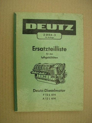 Reservdelskatalog för DEUTZ - Dieselmotorer