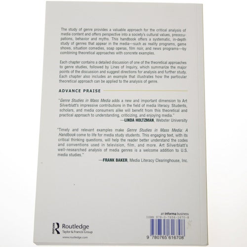 Art Silverblatt - Genre Studies in Mass Media: A Handbook