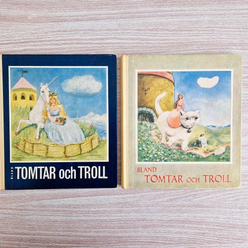 Bland Tomtar Och Troll 1961 1966 2 Books Vintage Swedish