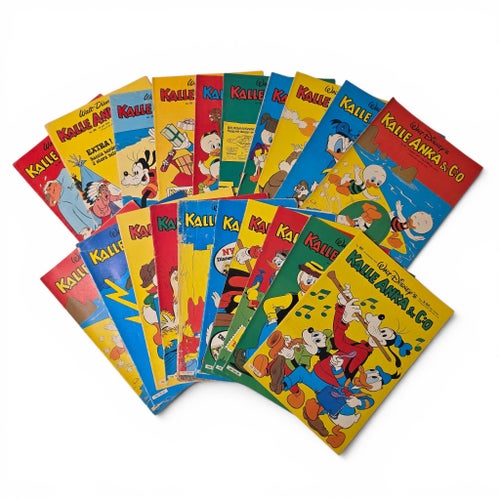 Kalle Anka & Co Serietidningar - 20 st 1969-1978