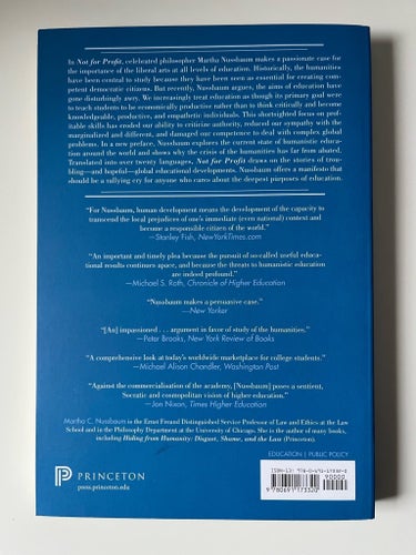 Bok Not for Profit: Why democracy needs the humanities av Martha C Nussbaum