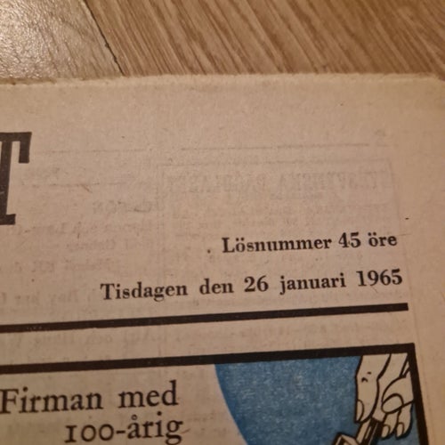 Sydsvenska Dagbladet från 1965