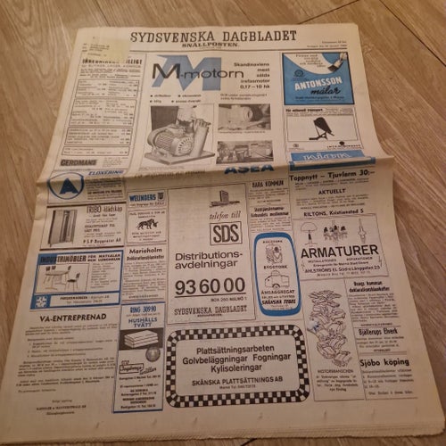 Sydsvenska Dagbladet från 1965