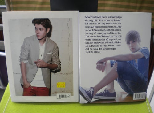 Justin Bieber: Min historia av Justin Bieber, 2 St. BÖCKER TRYCKTA 2010 - 2012
