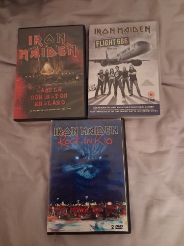Iron Maiden DVD-samling: Flight 666, Rock in Rio, Castle Donington