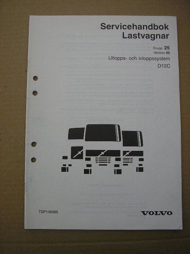 VOLVO Verkstadshandbok Lastbil Utlopps- och inloppssystem D12C