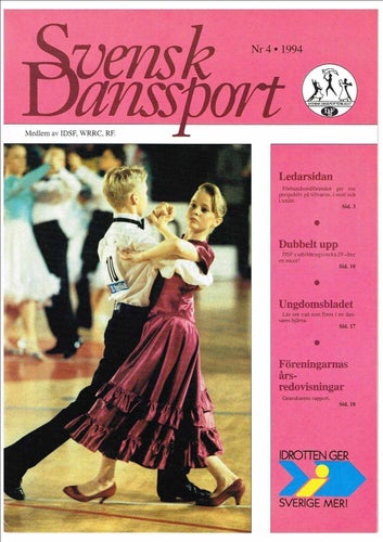 Svensk Danssport 1993 Nr 4 och 1994 Nr 4