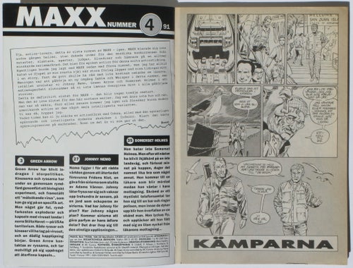 Maxx Nr. 4 1991 – Green arrow, Johnny Nemo, Somerset Holmes