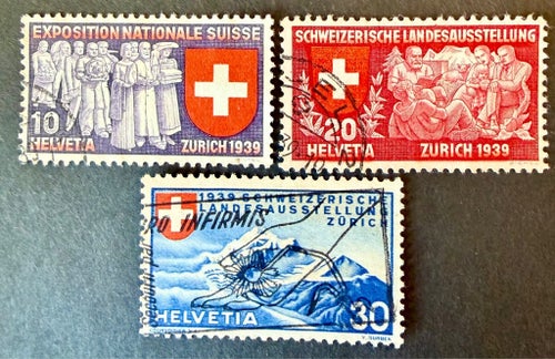 Schweiz 1939 stämplat