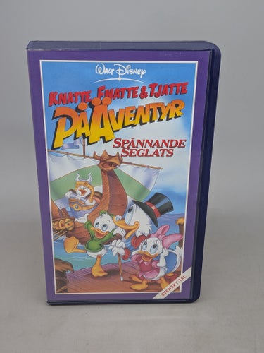 Knatte Fnatte Tjatte på äventyr - Spännande seglats - DuckTales - VHS