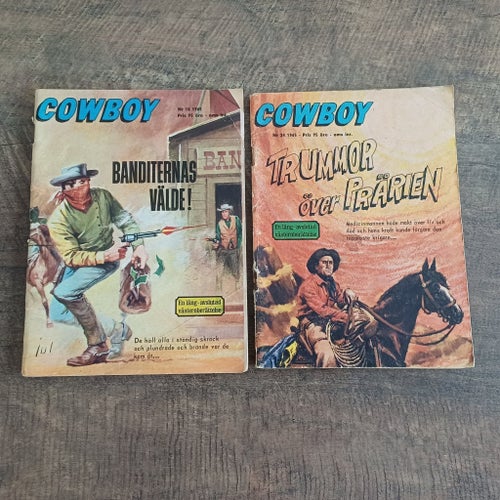 Cowboy tidningar 5st 1965-69