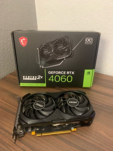 MSI GeForce RTX 4060 VENTUS 2X BLACK OC Edition