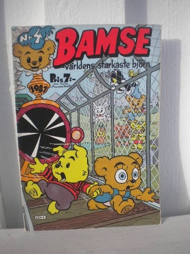 Bamse samlarobjekt 1987 NR 4 Super skick Samlarobjekt RETRO