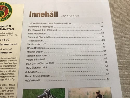MC VETERANEN NR 1 2021 SAROLEA,HUSQVARNA,VISTA MK,GNOME,MAICO,MAGNAT DEBON,REX