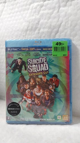 Suicide Squad Blu-Ray Oöppnad & Inplastad