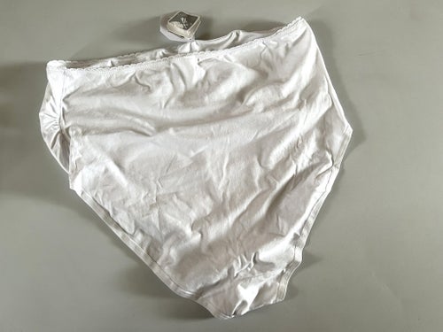 KappAhl vita gravid trosor med plats för växande mage, stl XL 48/50