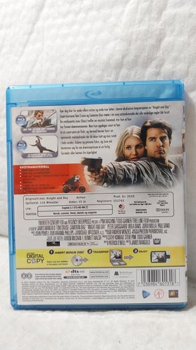 Knight and day Blu-Ray (Norsk utgåva / Svensk text)