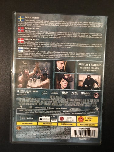 Sherlock Holmes - DVD (2009)(Beg) Downey Jr + J. Law
