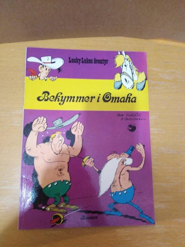 Lucky Lukes äventyr 23 Bekymmer i Omaha 1976 första upplagan Very FIne plus