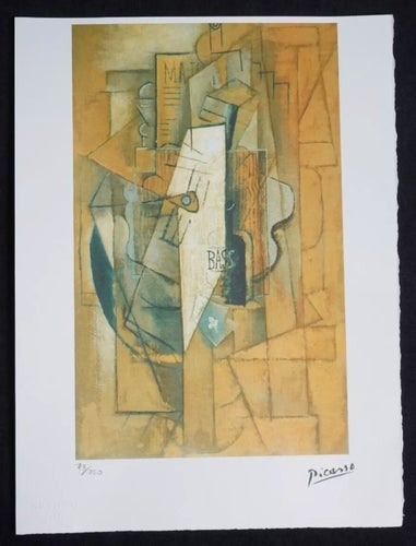 PABLO PICASSO - LITOGRAFI - HANDNUMRERAD - LIMITED EDITION - S.P.A.D.E.M. PARIS