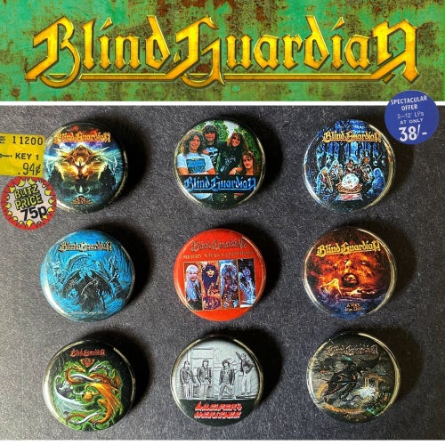 9 st Blind Guardian pins #2 (25 mm) * gratis porto *