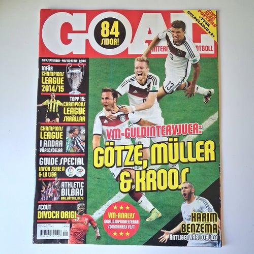 Tidningen Goal nr 9 2014