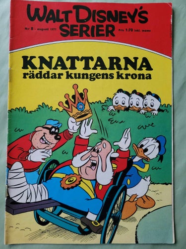 Walt Disneys serier nr 8 från 1971 - Knattarna räddar kungens krona