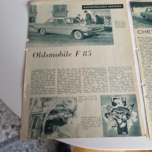 Motorföraren Provkör: Chevy II 469, Oldsmobile F 85, Chevelle Malibu SS