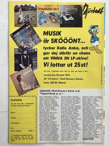 Walt Disney´s Serier - 1972:4 VF