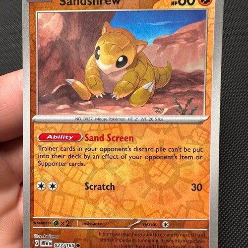 Sandshrew 027 Reverse Holo 151
