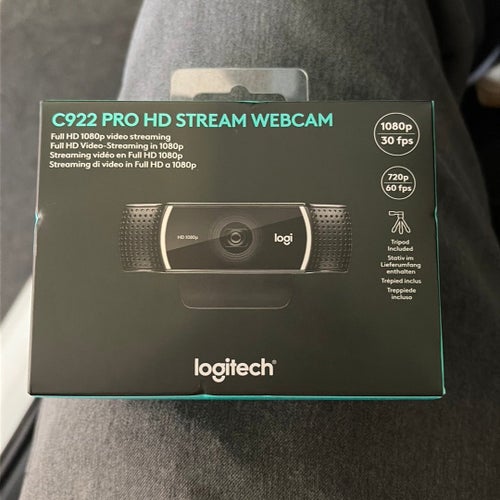 Logitech C922 Pro HD Stream Webbkamera, ny och oöppnad!