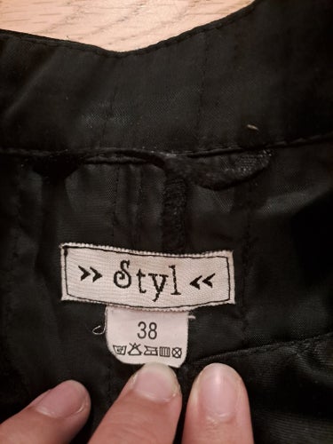 Styl svart jacka, storlek 38
