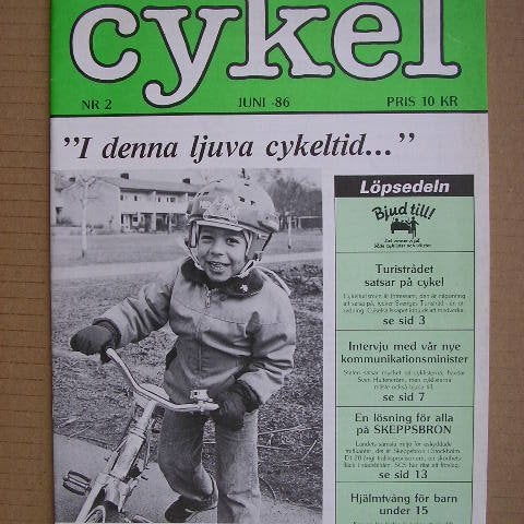 Tidningen Cykel Nr. 2 Juni 1986