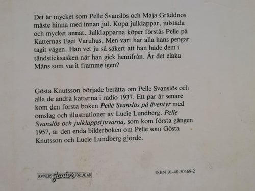 PELLE SVANSLÖS OCH JULKLAPPSTJUVARNA, GÖSTA KNUTSSON 1981