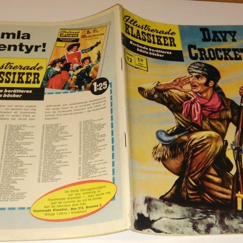 illustrerade klassiker 12 Davy Crockett. Very Good plus