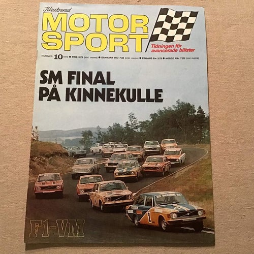 ILLUSTRERAD MOTORSPORT NR 10 1973 F1 VM,RONNIE PETERSON,DACKEFEJDEN RALLY