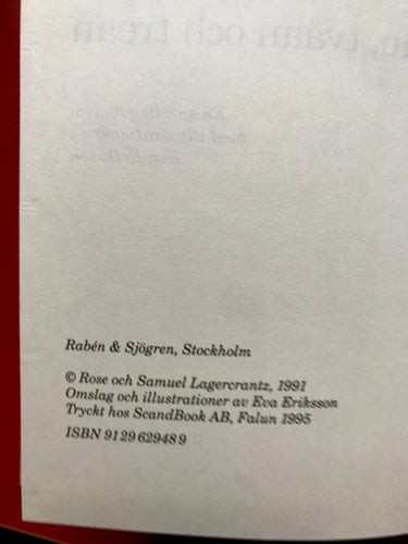 METTEBORGS SAMLADE ÖDEN OCH ÄVENTYR Rose & Samuel Lagercrantz Eva Eriksson 1995