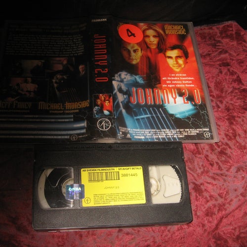 JOHNNY 2.0 (JEFF FAHEY,MICHAEL IRONSIDE,TAHNEE WELCH) VHS X-RENTAL