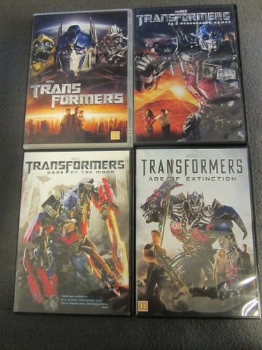 Transformers 1-4 DVD-filmer