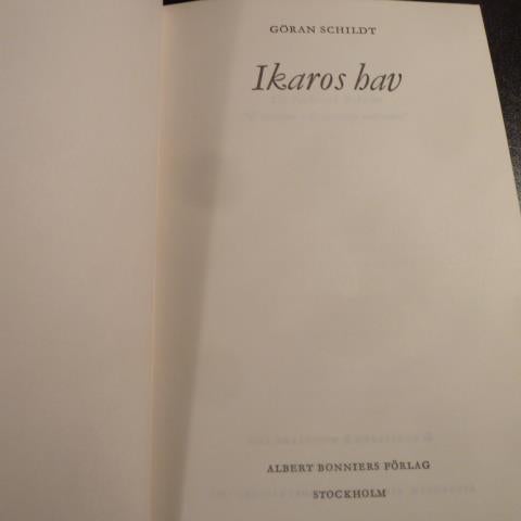 IKAROS HAV, G. SCHILDT, 1965,  BÖCKER