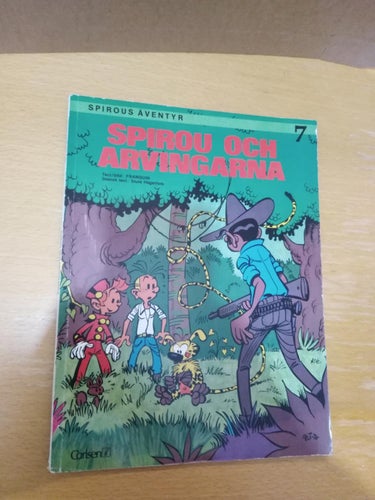 Spirous äventyr 7 Spirous och arvingarna 1987 första upplagan Very Fine plus